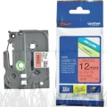 Taśma Brother laminowana 12mm x 8m czarny nadruk / czerwone tło (TZE-431/TZ-431)