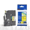 Taśma Oryginał Brother 12mm/8m Żółta/Czarny Nadruk  (TZe-631/TZ-631)