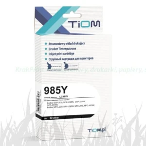 Tusz Tiom zamiennik LC985Y Brother DCP-J125 MFC-J415W żółty (Ti-B985Y)