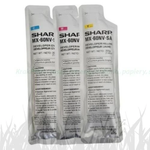 Deweloper  CMY Sharp MX-2630N MX-3050/3550/3060/3560/3070/3570 MX-4050/4060/4070/5050/6050/5070/6070 MX-2651/3051/3071/3551/4051 (MX61GVSA)