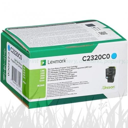 Toner Lexmark MC2353 | 1tys. (C2320C0) Cyan