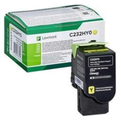 Toner Lexmark C2525 | 2,3tys.(C232HY0) Yellow WYPRZEDAŻ