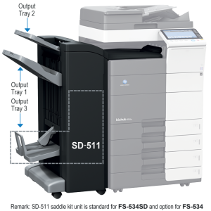 Konica-Minolta Staple finisher FS-534 (A3EPWY1)