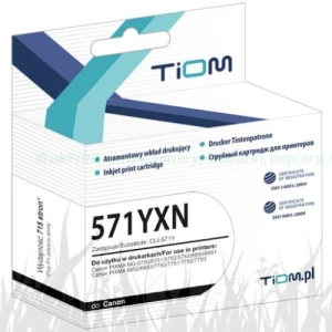 Tusz Tiom do Canon PIXMA MG5750/6850/7750 TS5050/6050 CLI-571Y-XL 11,8ml (Ti-C571YX) Yellow