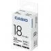 Taśma Casio XR-18WE1 do drukarek etykiet 18mm x 8m czarny nadruk/ białe tło (XR-18WE1)