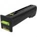Toner Lexmark CS820 72K2XYE żółty korporacyjny 22k (72K2XYE)