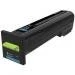 Toner Lexmark CS820 72K2XCE korporacyjny 22k (72K2XCE) Cyan
