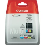 Canon Oryginał do Zestaw tuszy Tusz CLI-551 CMYK Multipack (6509B015, 6509B015AA)