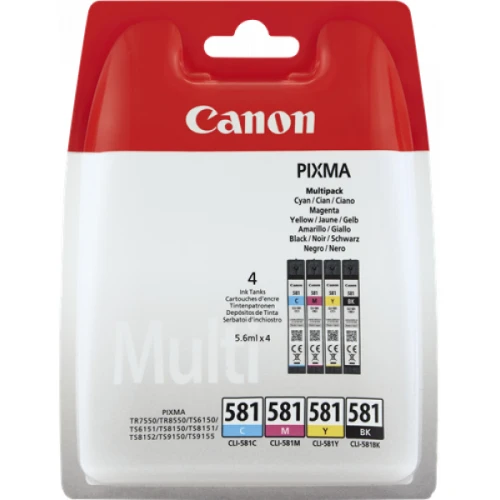 Canon Oryginał do Zestaw tuszy CLI-581 C/M/Y/BK Multipack (2103C007, 2103C007AA)