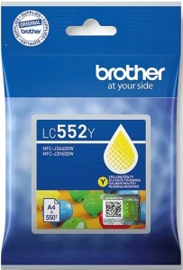 Tusz Brother LC552Y do MFC-J3660DW, MFC-J3960DW | 550str. (LC552Y) Yellow