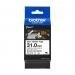 Rurka termokurczliwa Brother HSe-261E 31mm x 1,5m czarny nadruk / bia?e t?o (HSE261E)