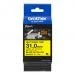 Rurka termokurczliwa Brother HSe-611E 5,2mm x 1,5m czarny nadruk / ???te t?o (HSE611E)