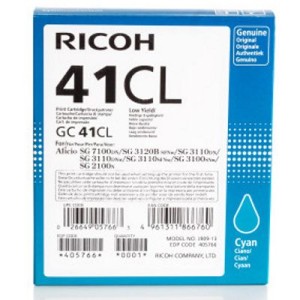 Tusz Ricoh NRG Oryginał 405774 GC-41CL | 600 str. (405766) Cyan
