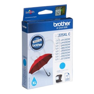 Tusz Brother do MFC-J4620DW/5320DW/5620DW | 1 200 str. (LC-225XL-C) Cyan