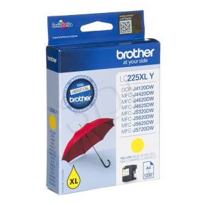 Tusz Brother do MFC-J4620DW/5320DW/5620DW | 1 200 str. (LC-225XL-Y) Yellow