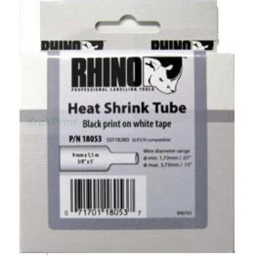 ETYKIETA RHINO 9mmx1,5m BIAŁA TERMOKUR. (S0718280)