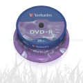 Verbatim DVD+R 16x 4.7GB 25P CB (43500)