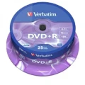 Verbatim DVD+R 16x 4.7GB 25P CB (43500)