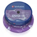 Verbatim DVD+R 16x 4.7GB 25P CB (43500)