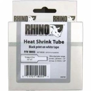ETYKIETA RHINO 12mmx1,5m BIAŁA TERMOKUR. (S0718300)