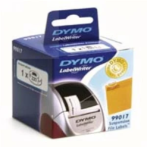 Dymo etykiety na teczki podwieszane 12mm x 50mm, 220 / rolka 1 / pudełko, papier twały (S0722460)