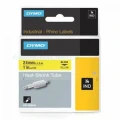 Dymo oryginalna taśma do drukarek etykiet, czarny druk/żó?ty podk?ad, 1,5m, 24mm, RHINO rurka termokurczliwa (1805444 / S0718290)