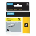 Dymo oryginalna taśma do drukarek etykiet, czarny druk/żó?ty podk?ad, 1,5m, 24mm, RHINO rurka termokurczliwa (1805444 / S0718290)