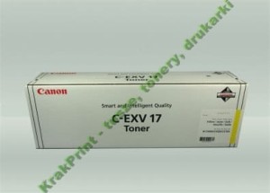 Toner Canon CEXV17Y do iR C-4080/4580/5185 | 36 000 str. (0259B002) Yellow