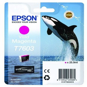 Tusz Epson Nr.T7603 do SC-P600 | 25,9ml (C13T76034010) Magenta