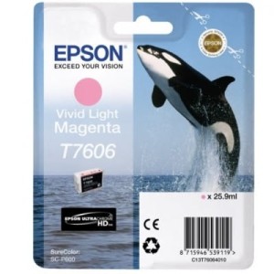 Tusz Epson Nr.T7606 do SC-P600 | 25,9ml (C13T76064010) LightMagenta