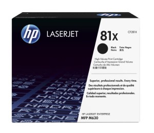 Toner HP 81X do LJ ENTERPRISE M605/606/630 | 25tys. (CF281X) Black