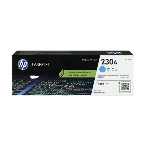 HP Toner Nr.230A do Color LaserJet Pro 4203, 4303... | 1,8tys. (W2301A) Cyan