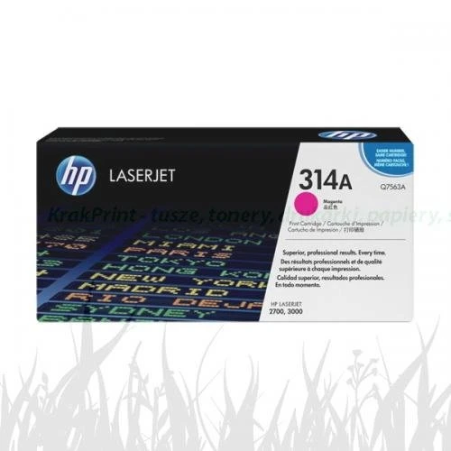 Toner HP Nr.314A do LaserJet 2700/3000 | 3tys. (Q7563A) Magenta