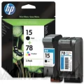 Atrament HP SA310AE czarny No 15 (25 ml) + kolor No 78 (19 ml) - dwupak
