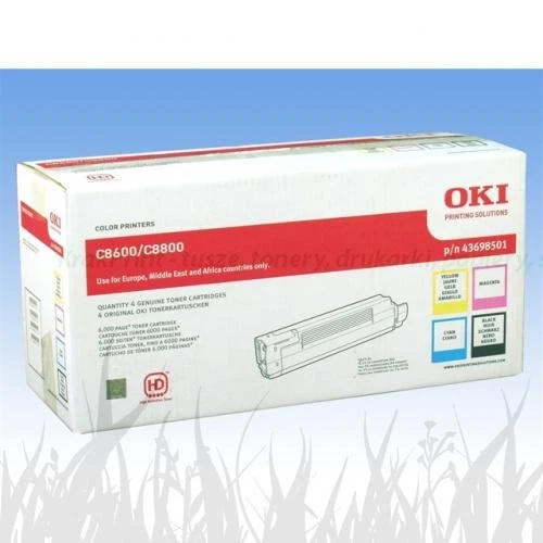 Komplet tonerów Oki Oryginał 43698501 Color(CMYBk)