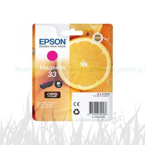 Tusz Epson Oryginał C13T33434020 (C13T33434010) Magenta