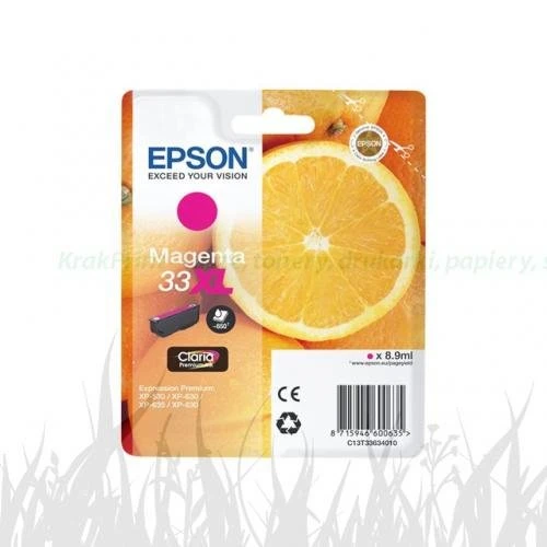 Tusz Epson Oryginał C13T33634020 (C13T33634010) Magenta