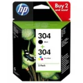 Tusz HP nr 304 Combo 2-Pack Bk+Col (3JB05AE) CMYK