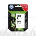 Tusz HP nr 304 Combo 2-Pack Bk+Col (3JB05AE) CMYK