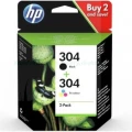 Tusz HP nr 304 Combo 2-Pack Bk+Col (3JB05AE) CMYK