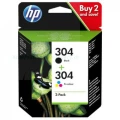 Tusz HP nr 304 Combo 2-Pack Bk+Col (3JB05AE) CMYK