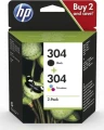 Tusz HP nr 304 Combo 2-Pack Bk+Col (3JB05AE) CMYK
