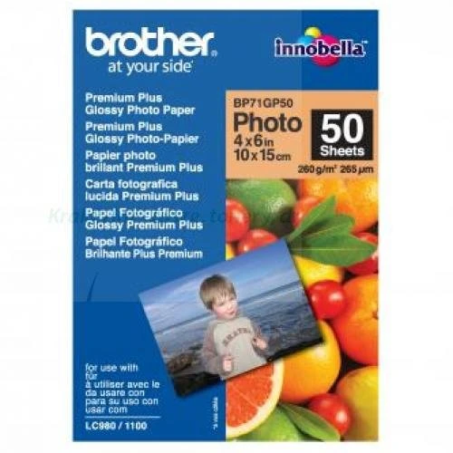 Brother BP71GP50 - Papier fotograficzny (Glossy Photo Paper A6)