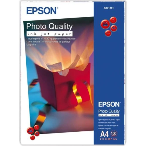 Papier foto A4 Epson Photo Quality Ink Jet Paper, DIN A4, 102g/m2, 100 Arkuszy (C13S041061)