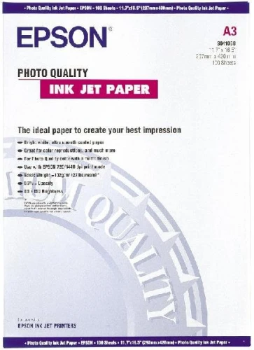 Epson Photo Quality Ink Jet Paper, DIN A3, 104g/m2, 100 Arkuszy (C13S041068)