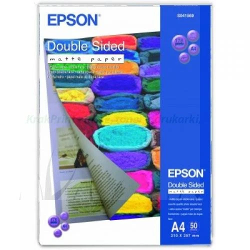 Papier foto A4 Epson Double-Sided Matte Paper, DIN A4, 178g/m2, 50 Arkuszy (C13S041569)