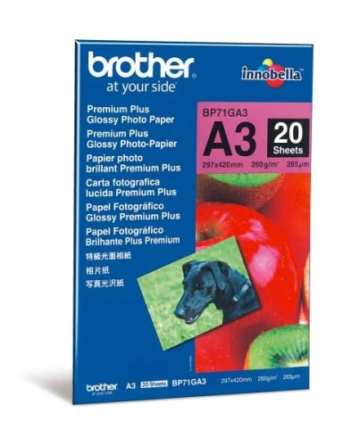 Brother BP71GA3 - Papier fotograficzny (Glossy Photo Paper A3)