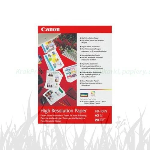 Canon High Resolution Paper, foto papier, wodoodporny, bia?y, A3, 106 g/m2, 20 szt., HR-101 A3, atrament (1033A006 )