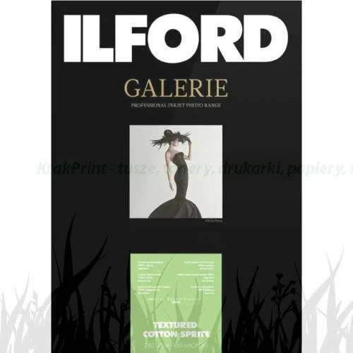 Papier fotograficzny Ilford Galerie Textured Cotton Sprite 280g - A4 (25 arkuszy) (2005184)