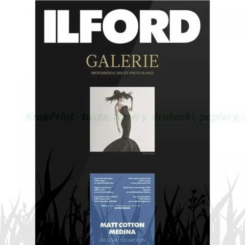 Papier fotograficzny Ilford Galerie Matt Cotton Medina 320g - A4 (50 arkuszy) (2002854)